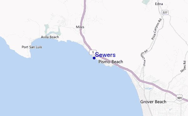 carte de localisation de Sewers