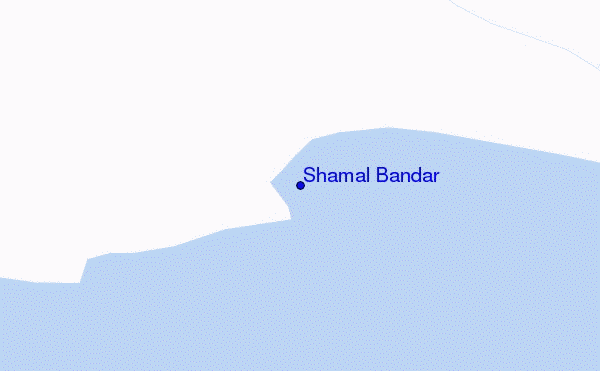 carte de localisation de Shamal Bandar