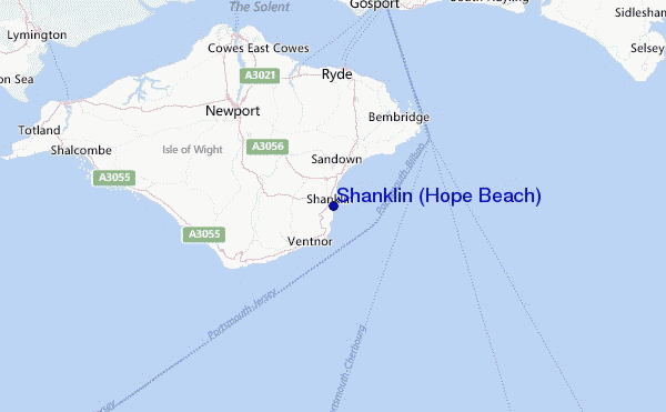 Shanklin (Hope Beach) Location Map