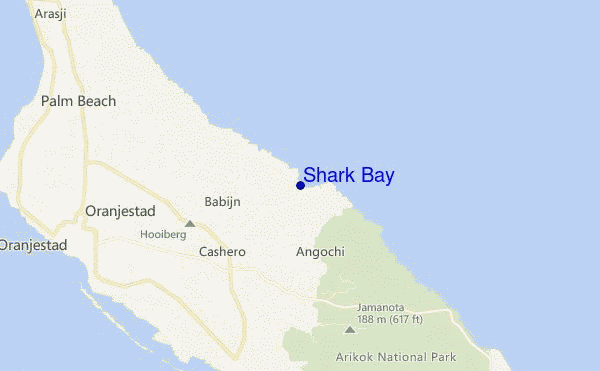 carte de localisation de Shark Bay