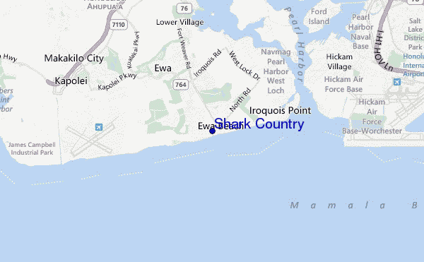 carte de localisation de Shark Country