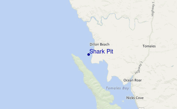 carte de localisation de Shark Pit