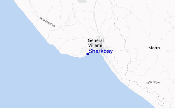 carte de localisation de Sharkbay