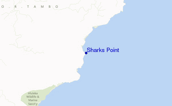 carte de localisation de Sharks Point
