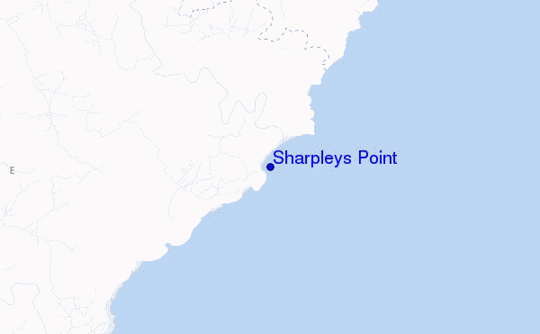 carte de localisation de Sharpleys Point