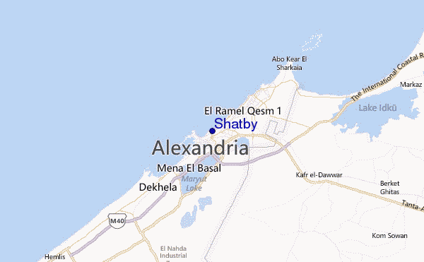 Shatby Location Map