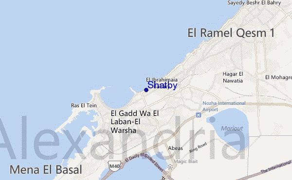 carte de localisation de Shatby