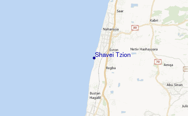 carte de localisation de Shavei Tzion