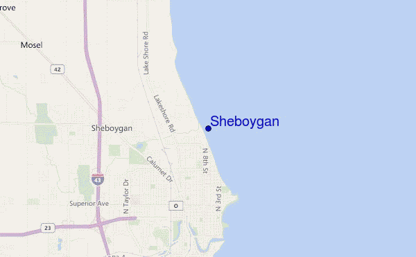 carte de localisation de Sheboygan