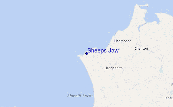carte de localisation de Sheeps Jaw