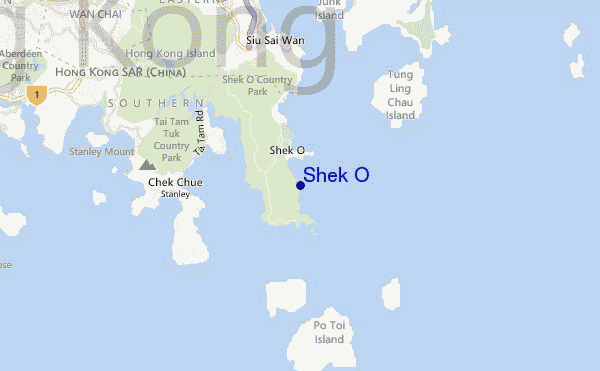 carte de localisation de Shek O