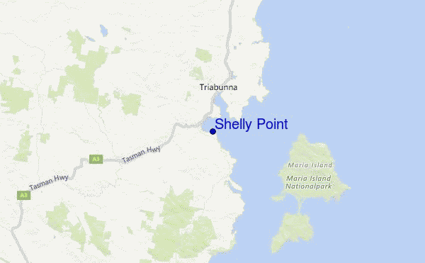 Shelly Point Location Map
