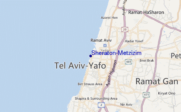 carte de localisation de Sheraton-Metzizim