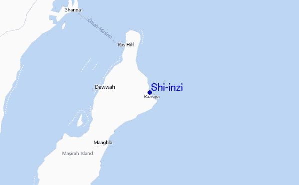 Shi-inzi Location Map