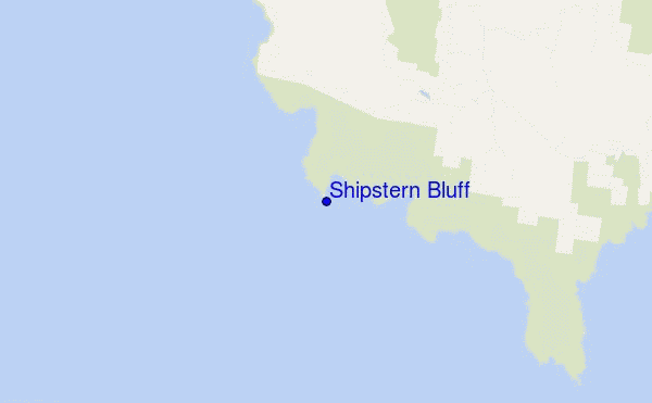 carte de localisation de Shipstern Bluff