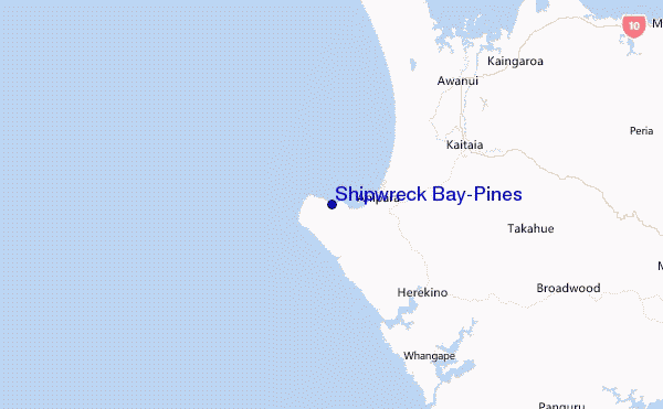 Shipwreck Bay-Pines Location Map