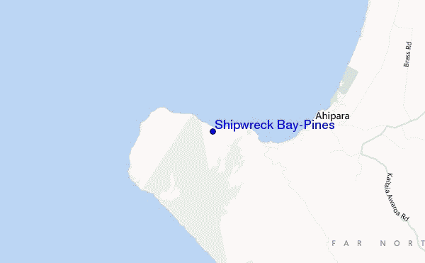 carte de localisation de Shipwreck Bay-Pines
