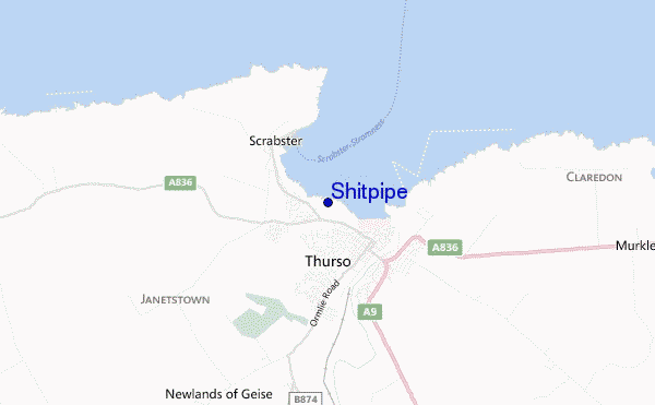 carte de localisation de Shitpipe