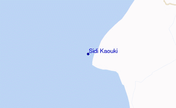 carte de localisation de Sidi Kaouki