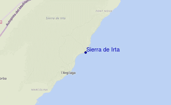 carte de localisation de Sierra de Irta