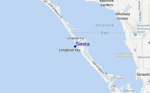 carte de localisation de Siesta