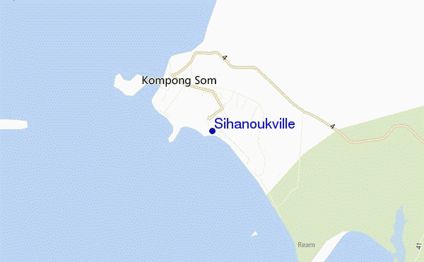 carte de localisation de Sihanoukville