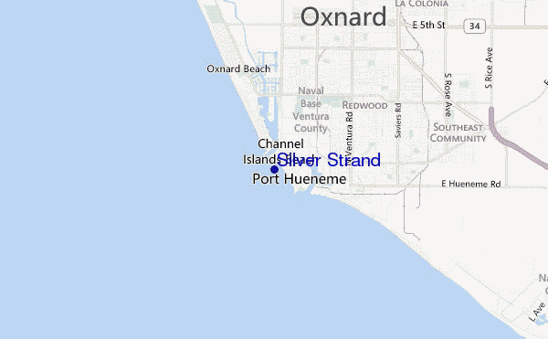 carte de localisation de Silver Strand