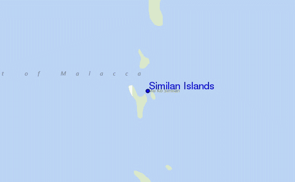 carte de localisation de Similan Islands