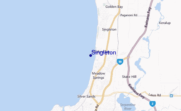 carte de localisation de Singleton