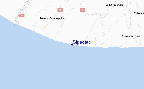 Sipacate Location Map