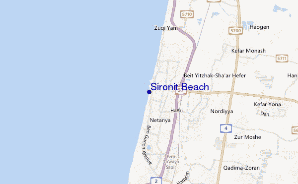 carte de localisation de Sironit Beach