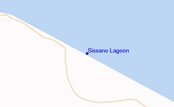 carte de localisation de Sissano Lagoon