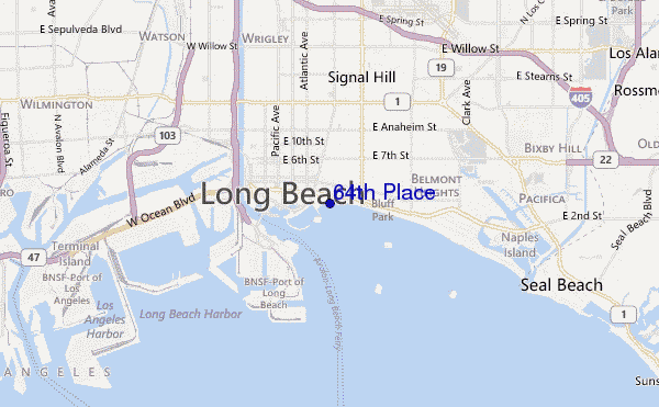 carte de localisation de 64th Place