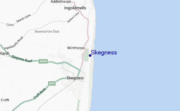 carte de localisation de Skegness