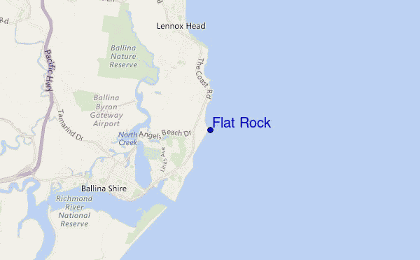 carte de localisation de Flat Rock