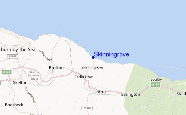 carte de localisation de Skinningrove