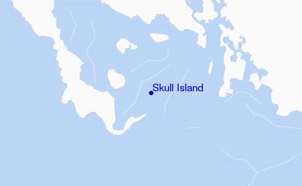carte de localisation de Skull Island