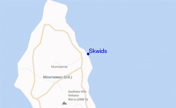 carte de localisation de Skwids