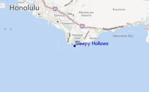 carte de localisation de Sleepy Hollows