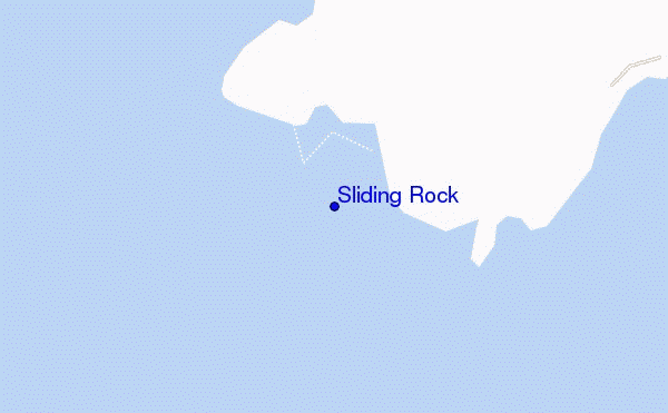 carte de localisation de Sliding Rock