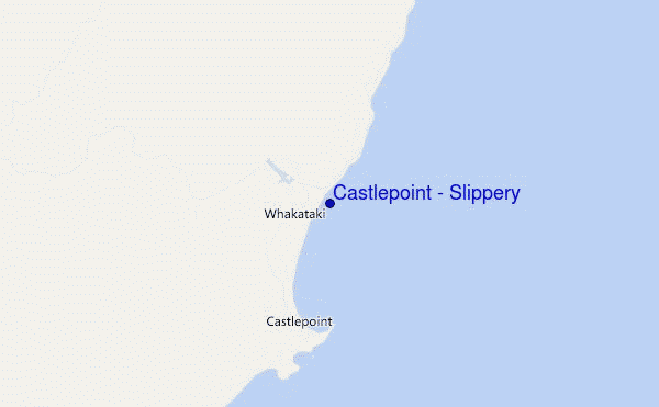 carte de localisation de Castlepoint - Slippery