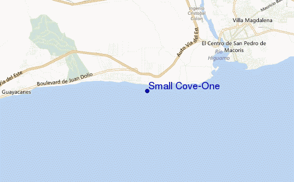 carte de localisation de Small Cove-One