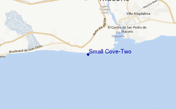 carte de localisation de Small Cove-Two