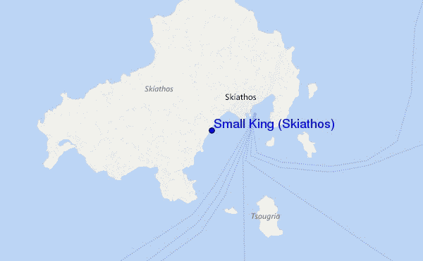 carte de localisation de Small King (Skiathos)