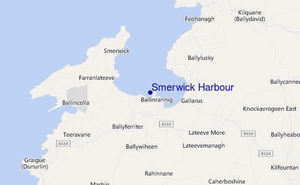 carte de localisation de Smerwick Harbour