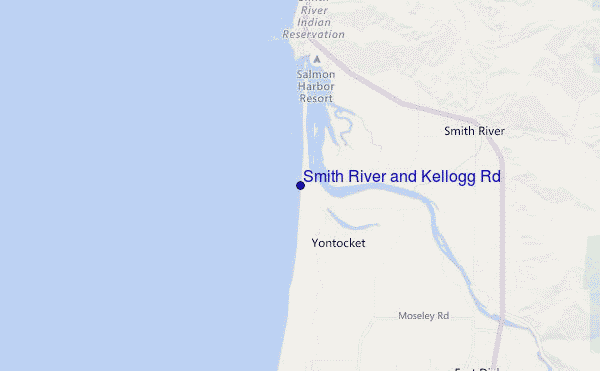 carte de localisation de Smith River and Kellogg Rd