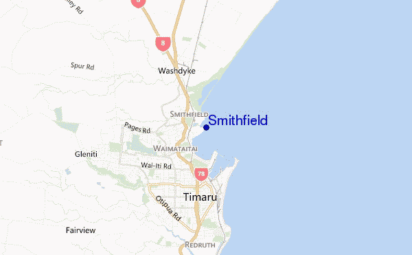 carte de localisation de Smithfield