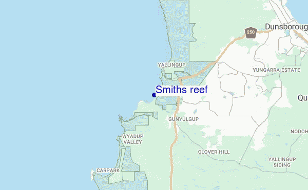 carte de localisation de Smiths reef