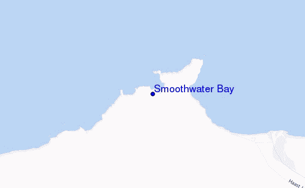 carte de localisation de Smoothwater Bay