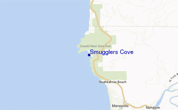 carte de localisation de Smugglers Cove